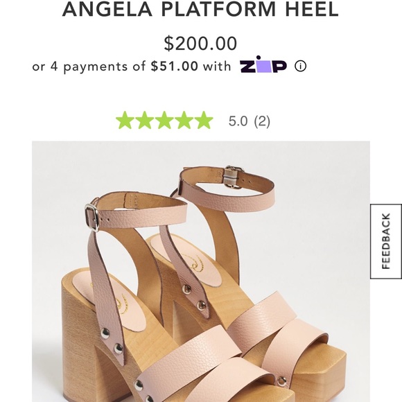 Sam Edelman - Angela Platform Heel (Summer Beige Leather) - Brand New/Never Worn - Picture 6 of 6